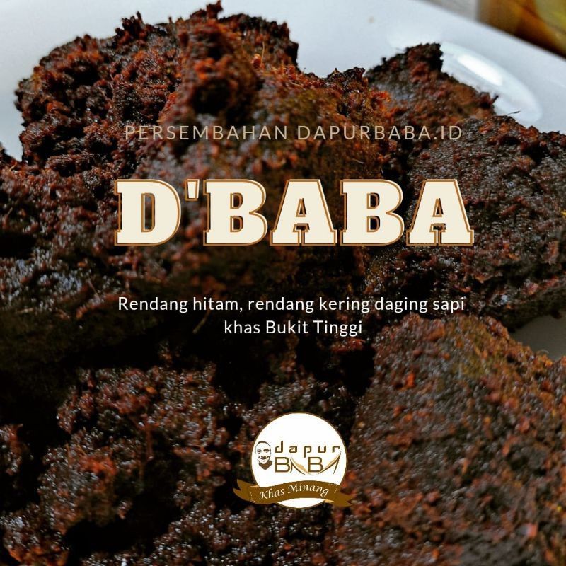 Rendang Hitam Daging Sapi Khas Bukittinggi Shopee Indonesia