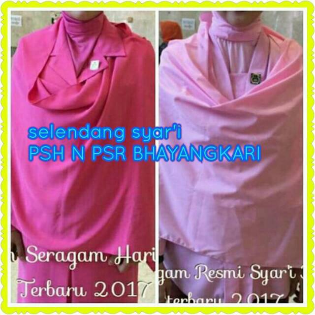Selendang Syari Untuk Seragam Psh Dan Psr Bhayangkari Alura Dan Sofy Ukuran  M Shopee Indonesia