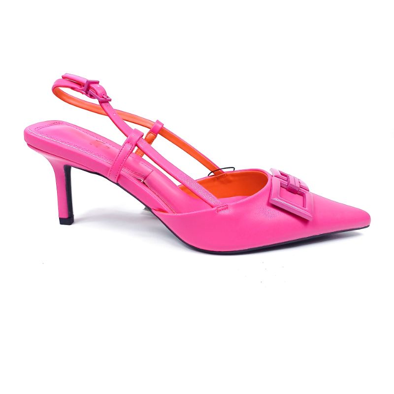 ZR Slingback Pink Heeled Sandal 33202