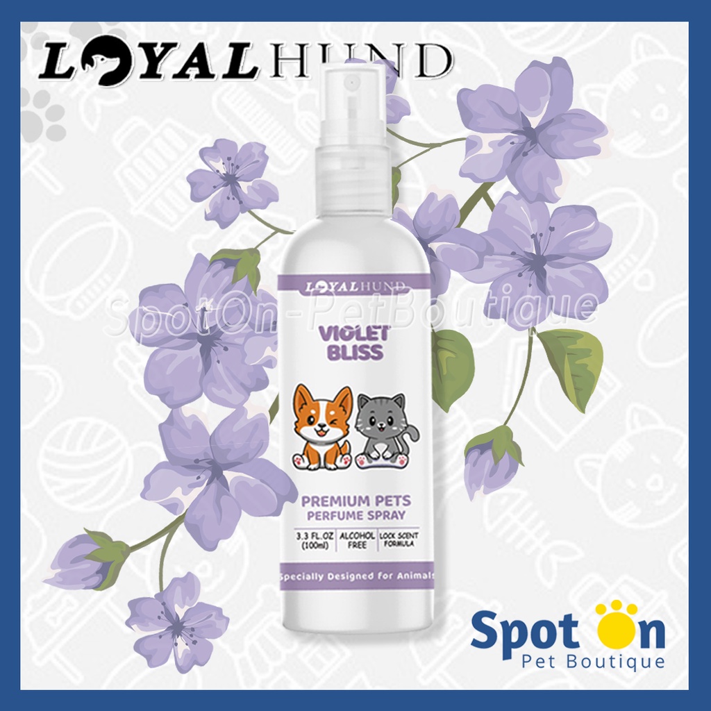 Parfum Hewan Non-Alkohol Premium Spray | Pet Perfume Loyal Hund | Parfume Anjing Kucing Kelinci Hamster