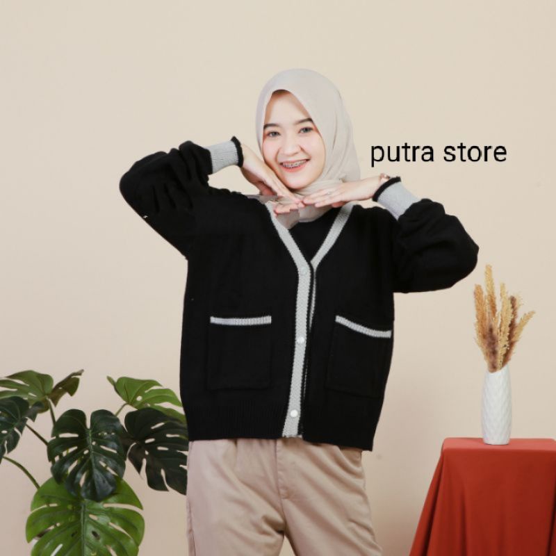 CARDIGAN RAJUT COMBO / RAJUT KANCING ARDILA PREMIUM