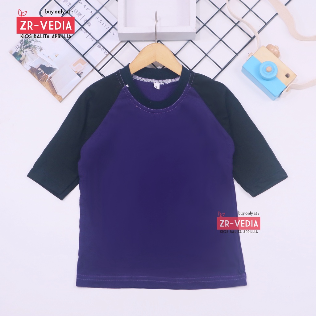 Kaos Reglan POLOS uk 6-18 Bulan / Baju Lengan Panjang Atasan Laki Perempuan Murah Bahan Adem Polos