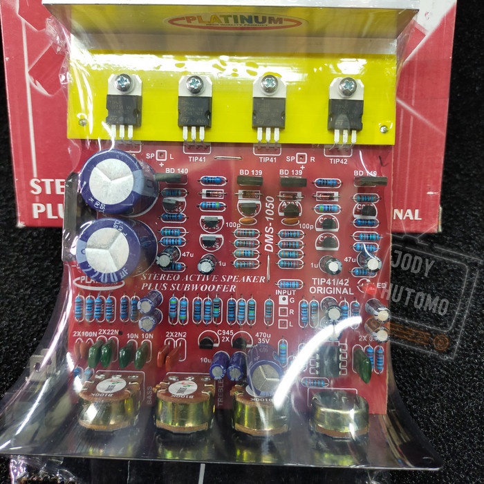 Kit Power Amplifier Speaker Aktif DMS-1050 Streo Plus Subwoofer Aktif