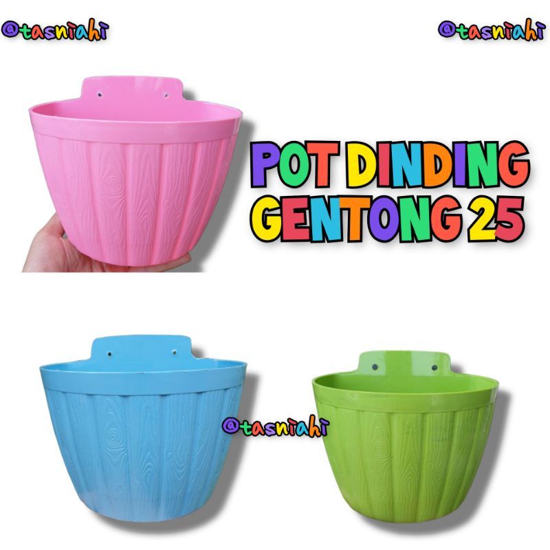 POT DINDING 25 MURAH MOTIF BAMBU POT TEMPEL 25