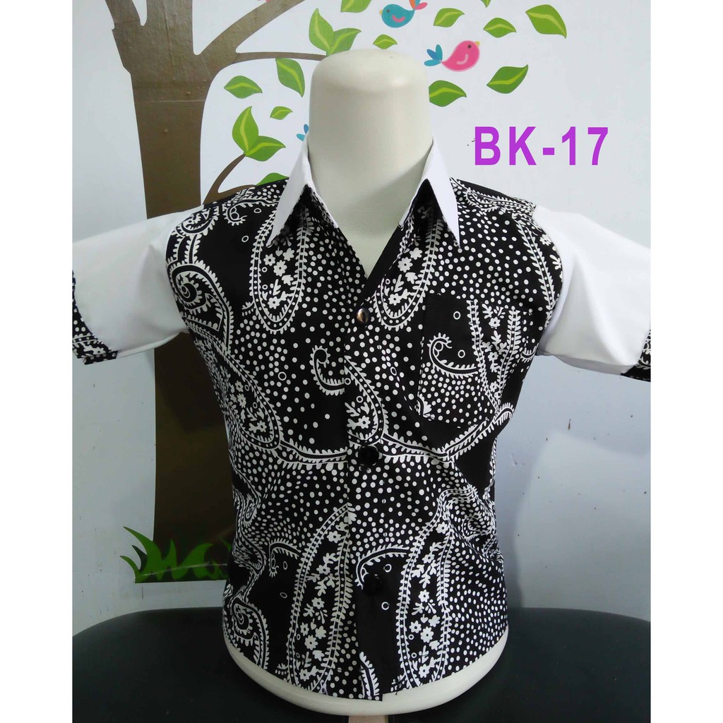  Baju  Batik  Anak  Kombinasi kode BK 17 Usia  0 14 tahun  