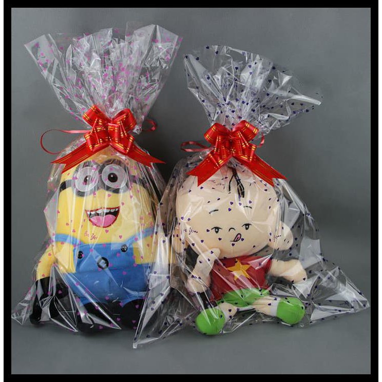 

Ready Stock Plastik Packing Kantong Extra Besar Boneka Hadiah Kado Bingkisan