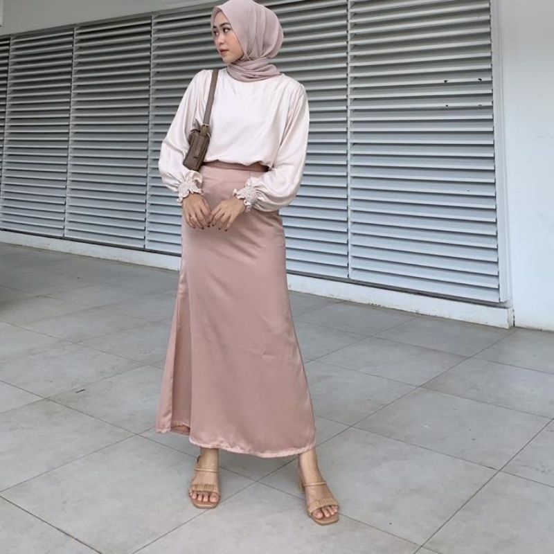 Satin Skirt | Mermaid Skirt | Rok Satin Maxi