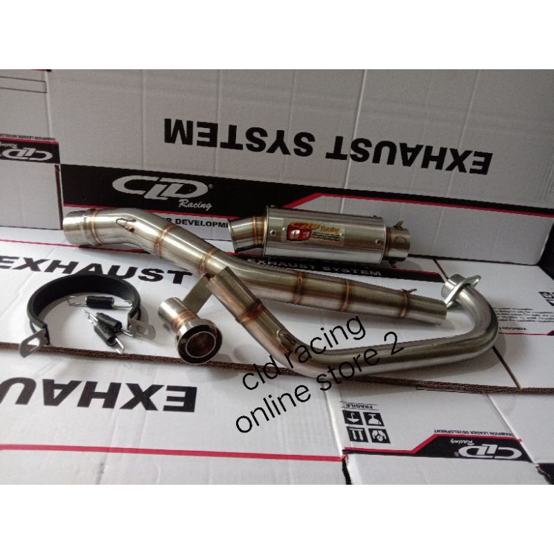 Knalpot CLD Racing C3 Bulat Short Vixion old,Vixion New