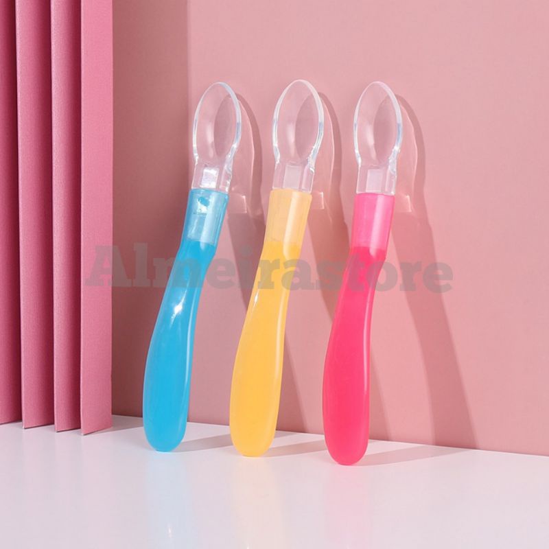 Sendok Makan Bayi Lentur Silicone Safety Spoon