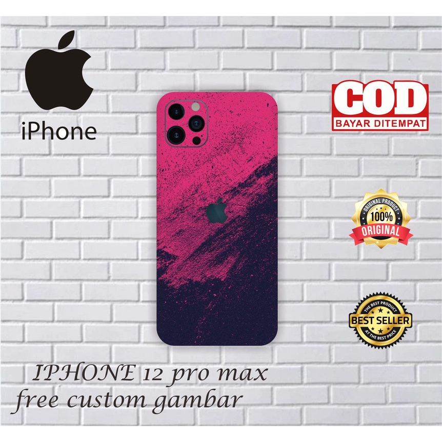 GARSKIN/STICKER HANDPHONE IPHONE 12 PRO MAX CUSTOM