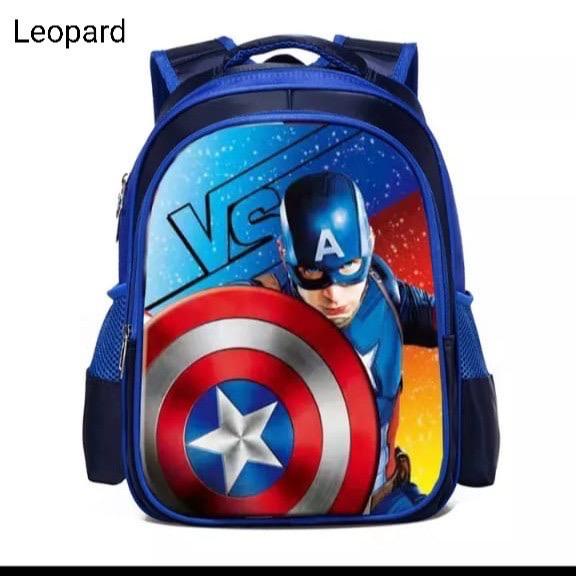 New Backpack Character Super Hero 3D Captain Amrica