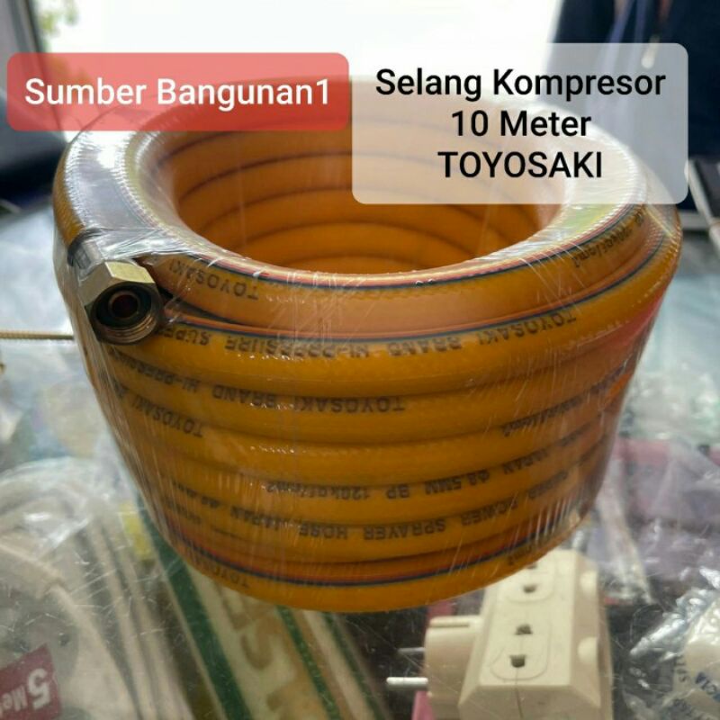 Selang kompresor 10 meter selang tambal ban udara gas