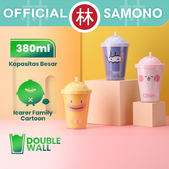 Samono SC003 Botol Minum Anak 2 Lapis Wall Tumbler BPA Free 380ml