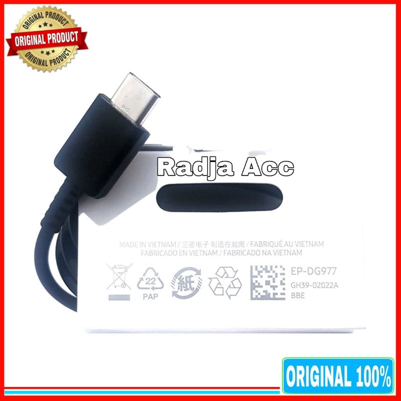 Kabel Data Samsung Galaxy S22 S22 Plus S22 Ultra ORIGINAL 100% Super Fast Charging Type C