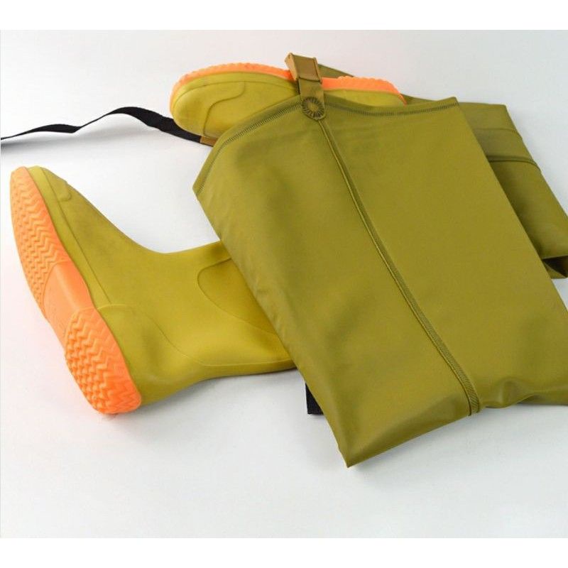 SEPATU BOOT /SEPATU TANI / BOTH / BOTS SAWAH LADANG/KEBUN/KOLAM ANTI KEONG Sepatu Sawah sepatu kerja-COKLAT ALAS KUNING