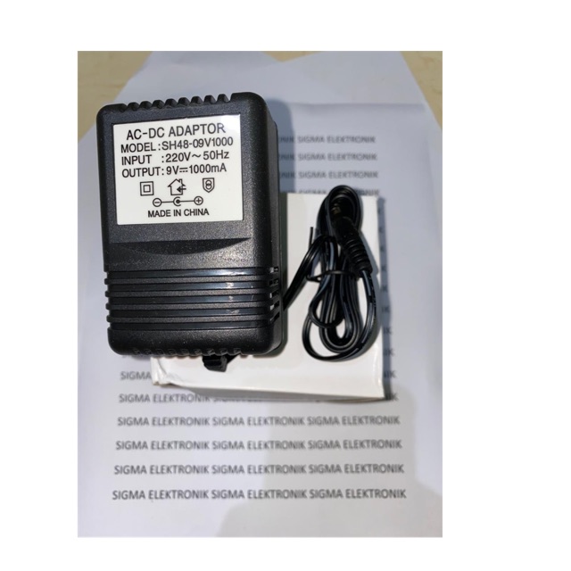 ADAPTOR TRAFO 9V 1Ah