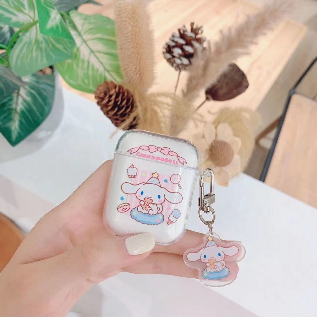 Case Kompatibel Untuk Airpods Pro Pelindung Lengan1 /2 /3 Generation i12 Kartun Wireless Bluetooth Earphone Case Tpu Bening