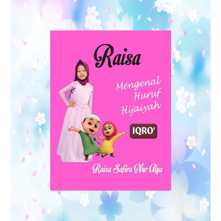 

buku iqro 1-6 berwarna hard cover bisa pAke nama dan foto tema bebas