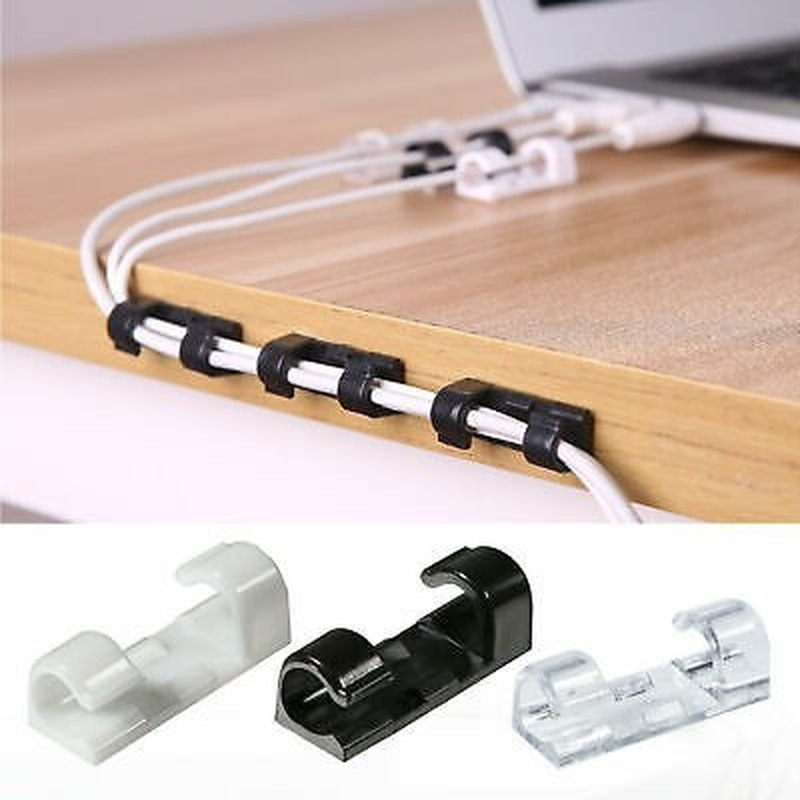 16pcs / Set Klip Holder Organizer Kabel Usb Dengan Perekat