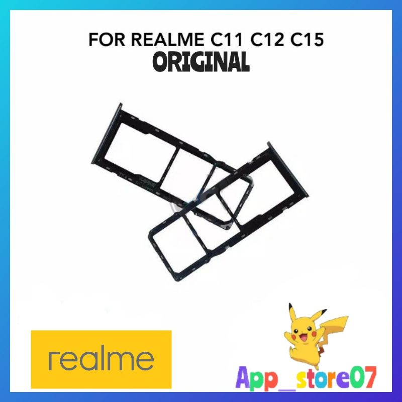 SIMTRAY SIMLOCK SLOT SIM CARD REALME C11 C12 C15 ORIGINAL - TEMPAT KARTU SIM C11 C12 C15 ORIGINAL.