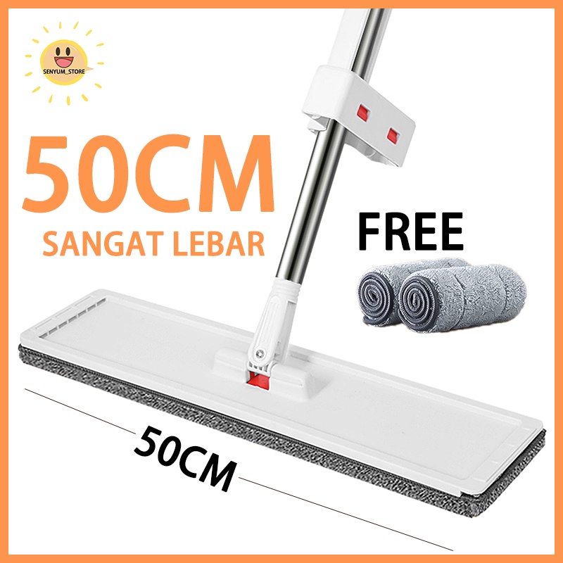 alat pel lantai/mop pel lantai/50CM lazy mop tanpa cuci dengan tangan lebih kasar lebih besar pel da