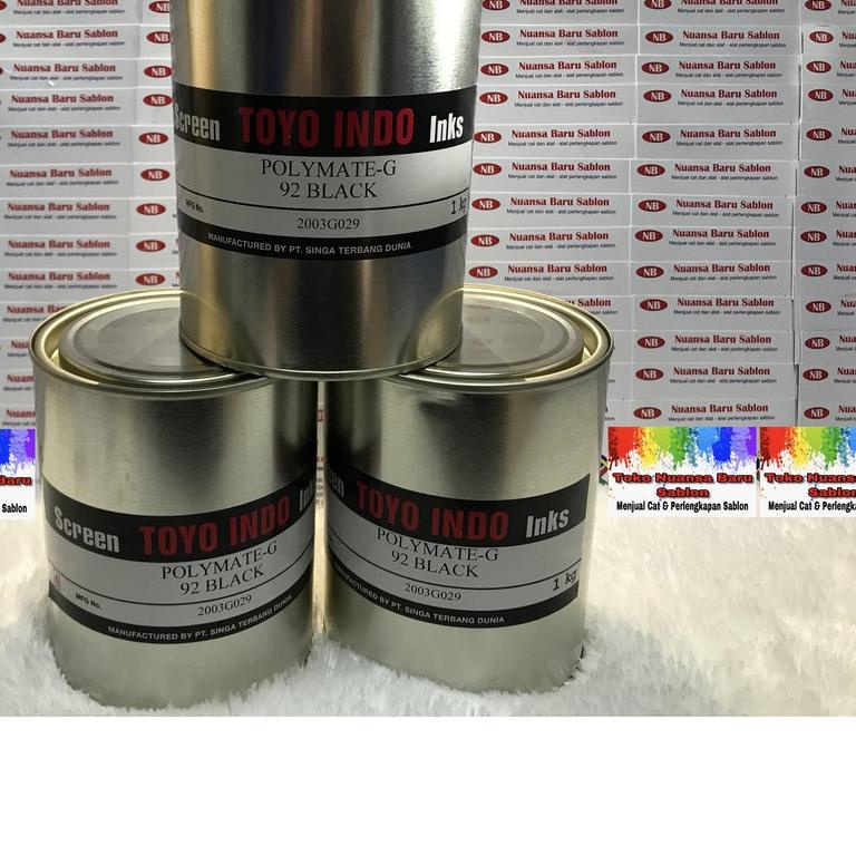 ➲ Toyo INDO Polymate-G 92 BLACK (Cat Sablon Plastik) ➳