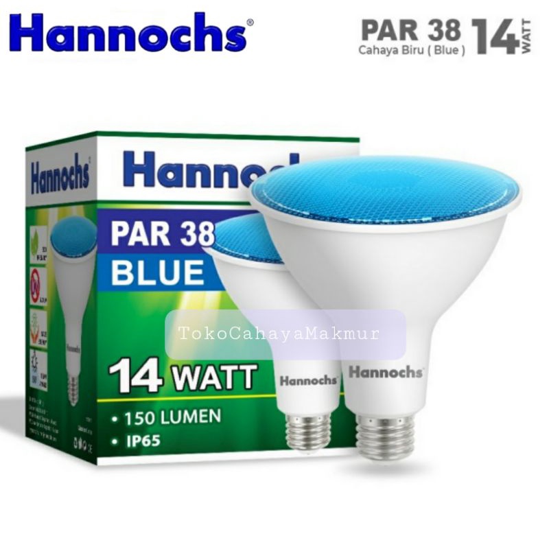 Lampu Sorot/Lampu LED PAR 38 14w 14watt Hannochs SpotLight R/G/B