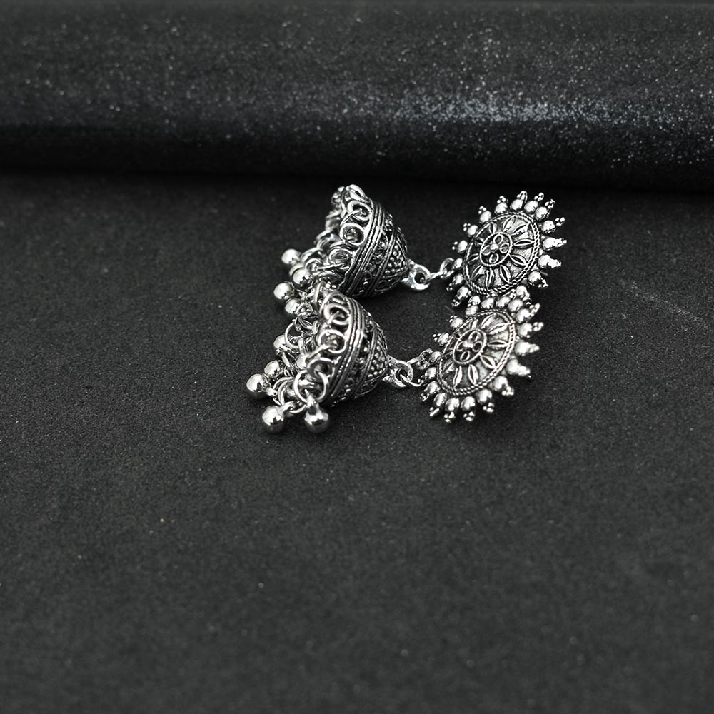 Anting Rumbai Manik-Manik Antik Warna Emas Perak Gaya Vintage Indian Tribal Untuk Wanita