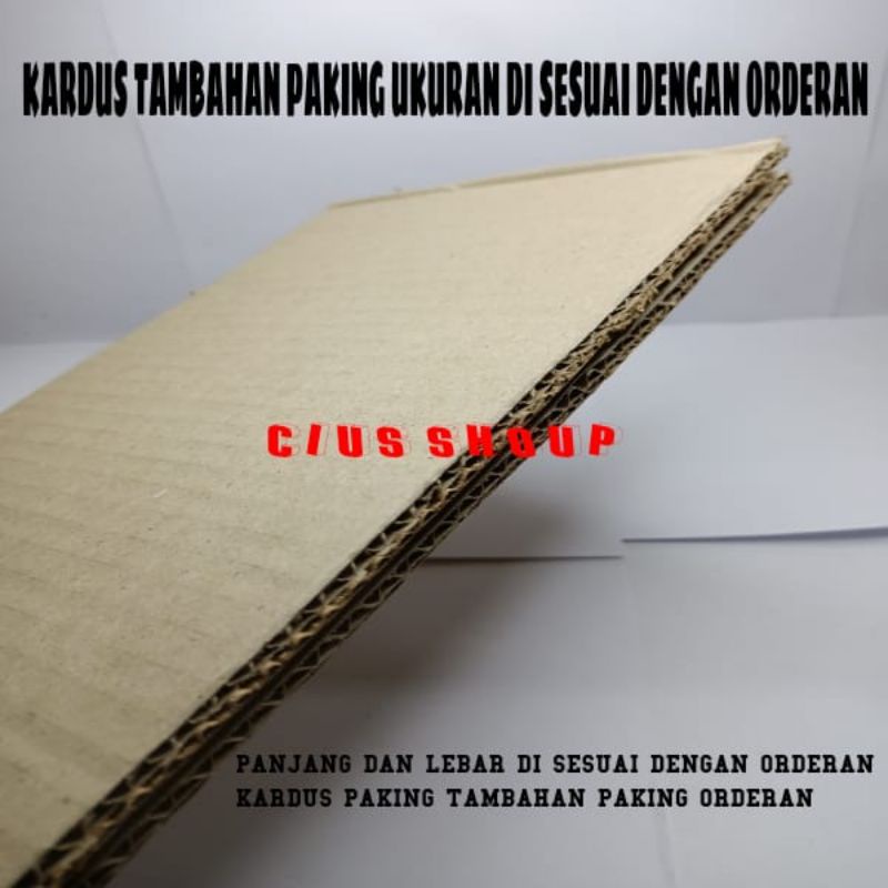 BUBBLE WRAP DAN KARDUS TAMBAHAN PAKING PRODUK ANDA