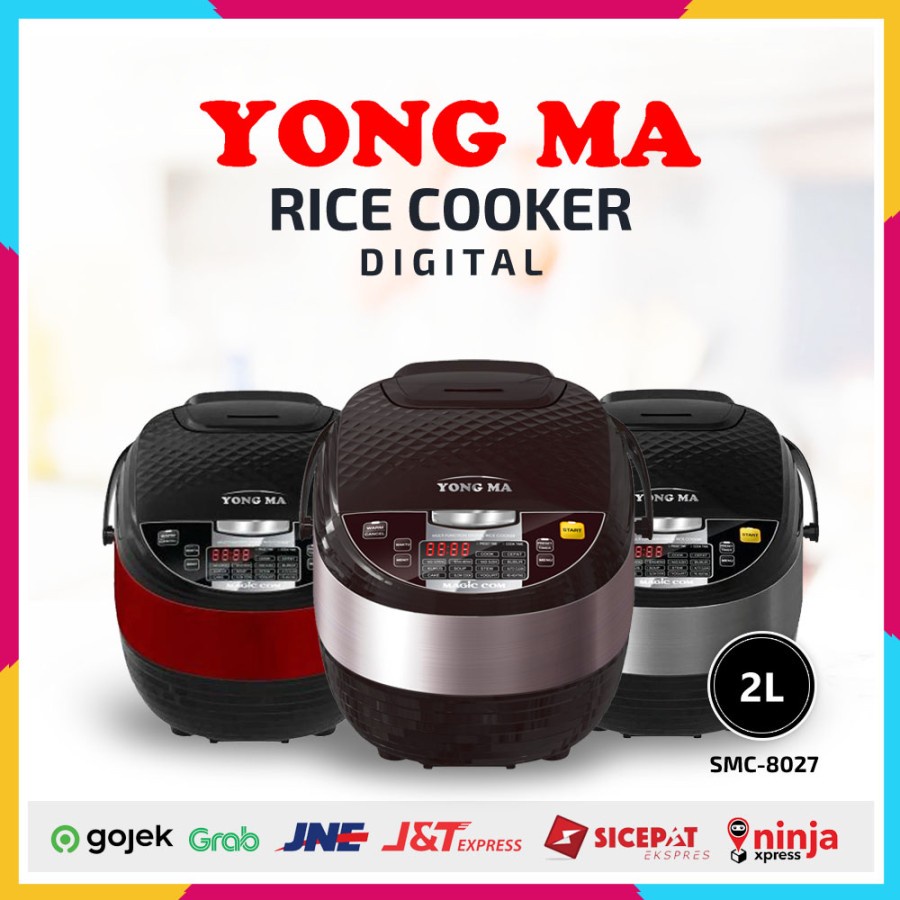 Rice Cooker Yong Ma SMC-8027 / Magic Com Digital 2Lt Yongma SMC 8027