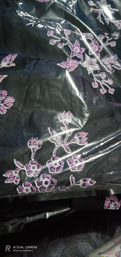 (couple Keluarga ) Batik Couple Keluarga Sania Ruffle Ori Ndoro Jowi Dnt - Motif Cibulan Ungu