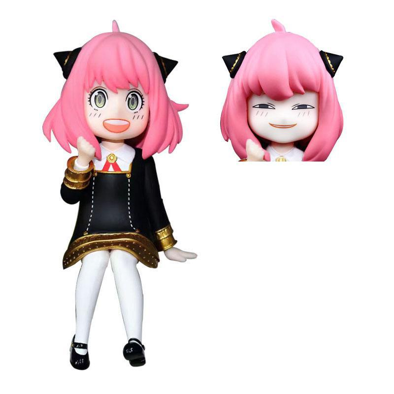 Mainan Action Figure Model Anime Spy X Family Anya Forger SpyFamily Berdiri Dan Duduk Untuk Hadiah Anak