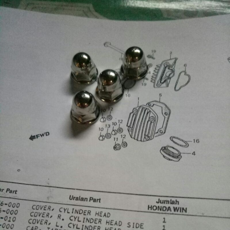 mur head blok head honda win 100 astrea grand prima star legenda supra crom