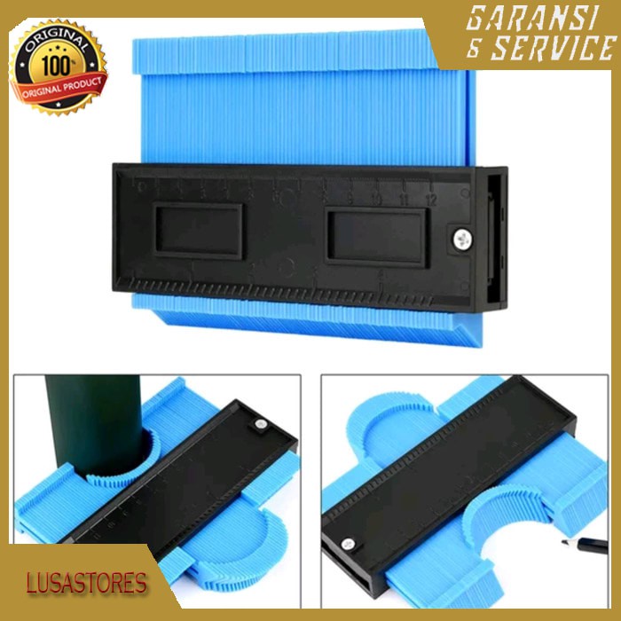 

Contour gauge alat transfer bentuk wood copy marking profile 5 inch