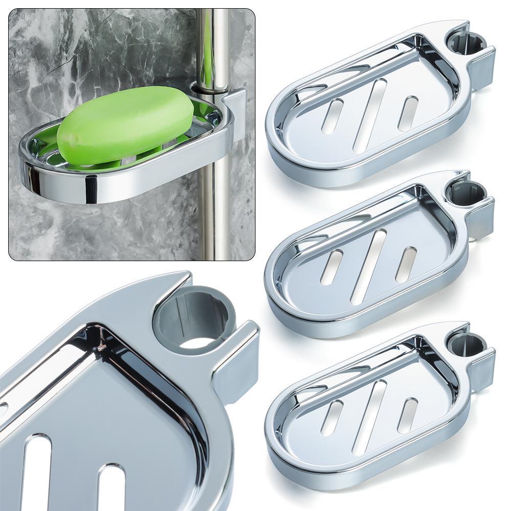 Populer Tempat Sabun Cuci Piring Untuk22 24 25 mm Silver Bath Shower Adjustable Rail Slide