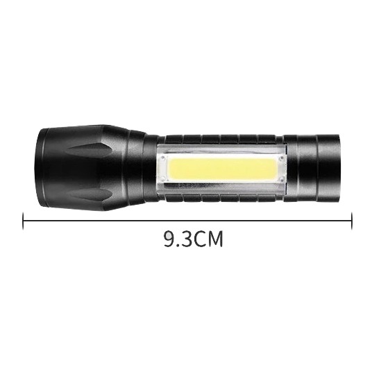 SENTER MINI LED FULL METAL COB USB CHARGE CAS DENGAN BOX HAND TORCH