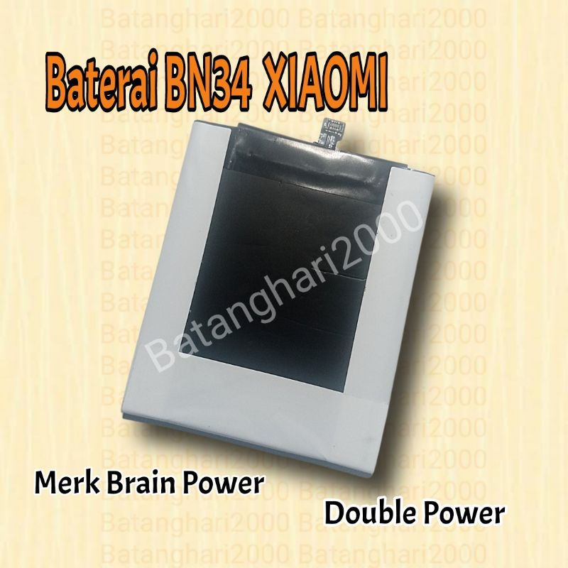 Baterai BN34 DOUBLE POWER XIAOMI 5A