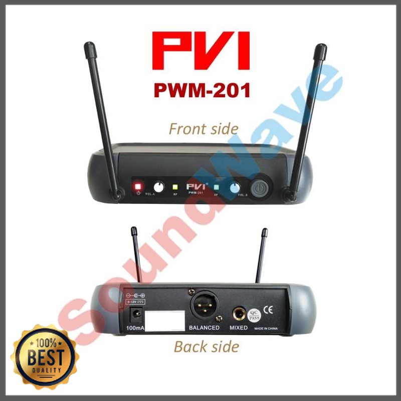 Mishad Shop -  PVI PWM-201 WIRELESS MIC/MIK/MICROPHONE/MIKROFON 201A GU-5117-1340