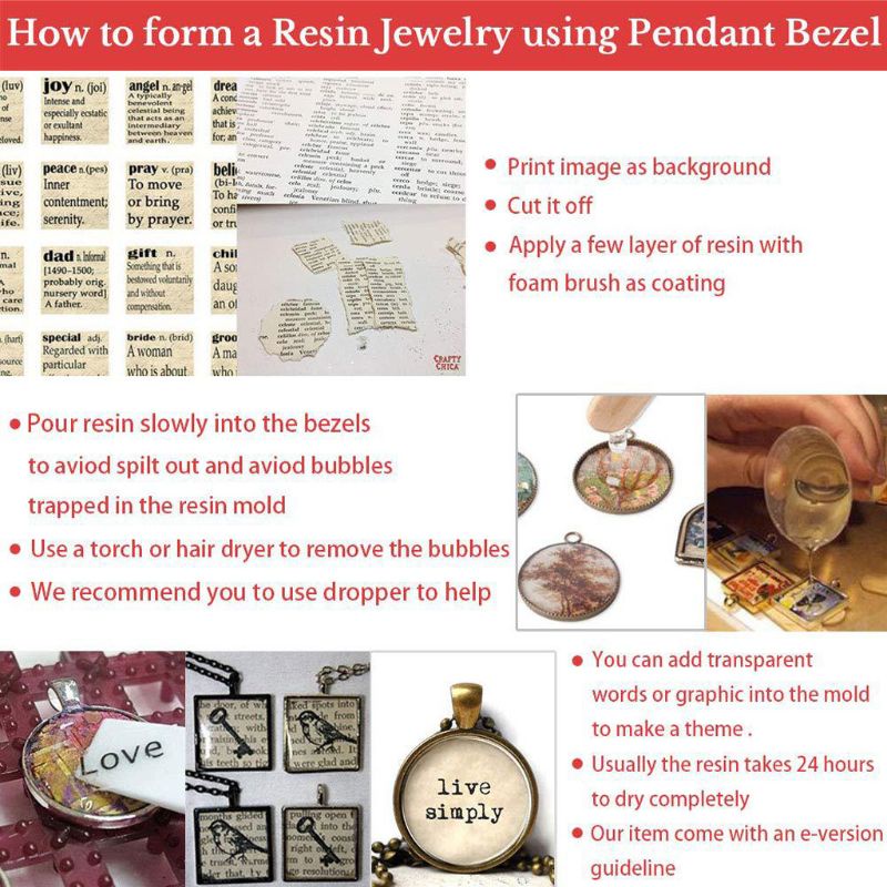 Siy 107pcs Cetakan Resin Diy Bahan Silikon Untuk Pemula