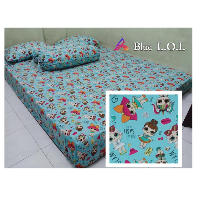 Sprei dino sprei spongebob hello kity Homemade Kartun 180