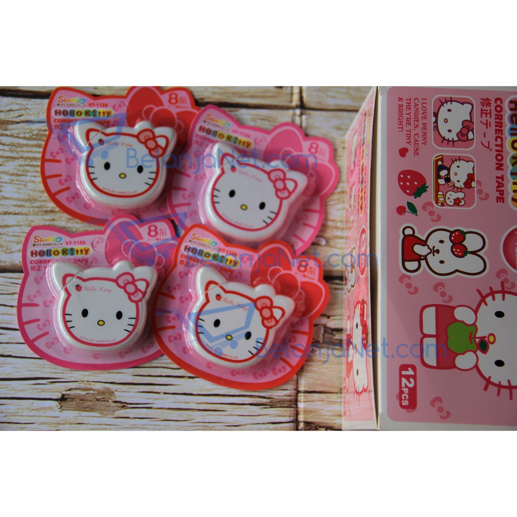 

Correction Tape (Tipex) Kepala Hello Kitty KT-1126 [1 LUSIN]