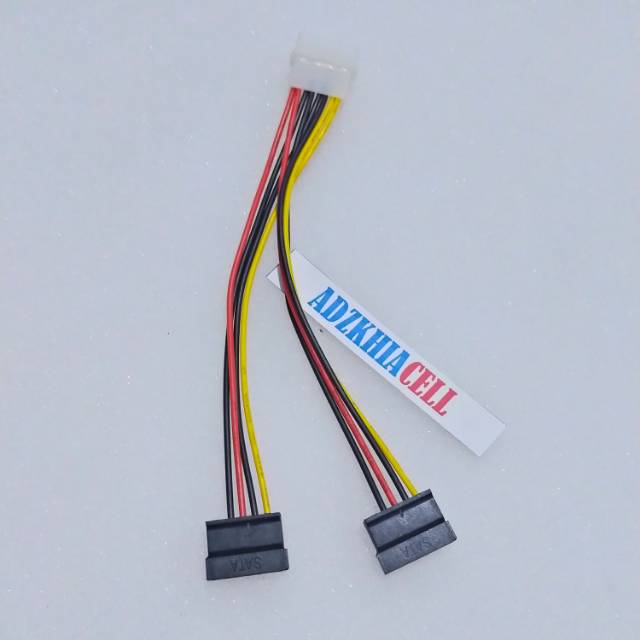 Jual Kabel Power Sata Molex 4 Pin To Dual Power Sata Cabang Indonesiashopee Indonesia 4668