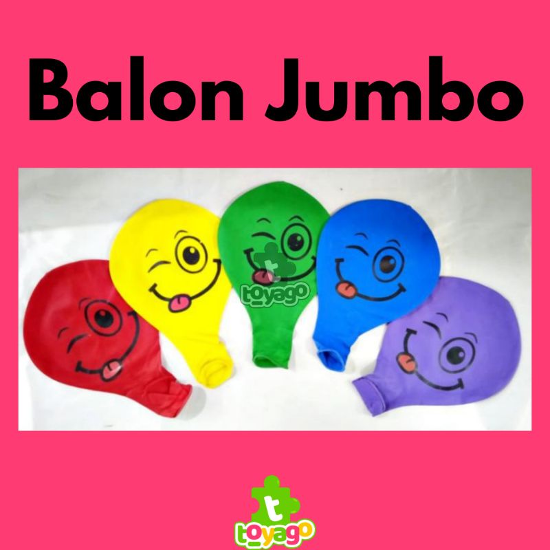 Balon Besar Jumbo Isi 50 Pcs Grosir Murah