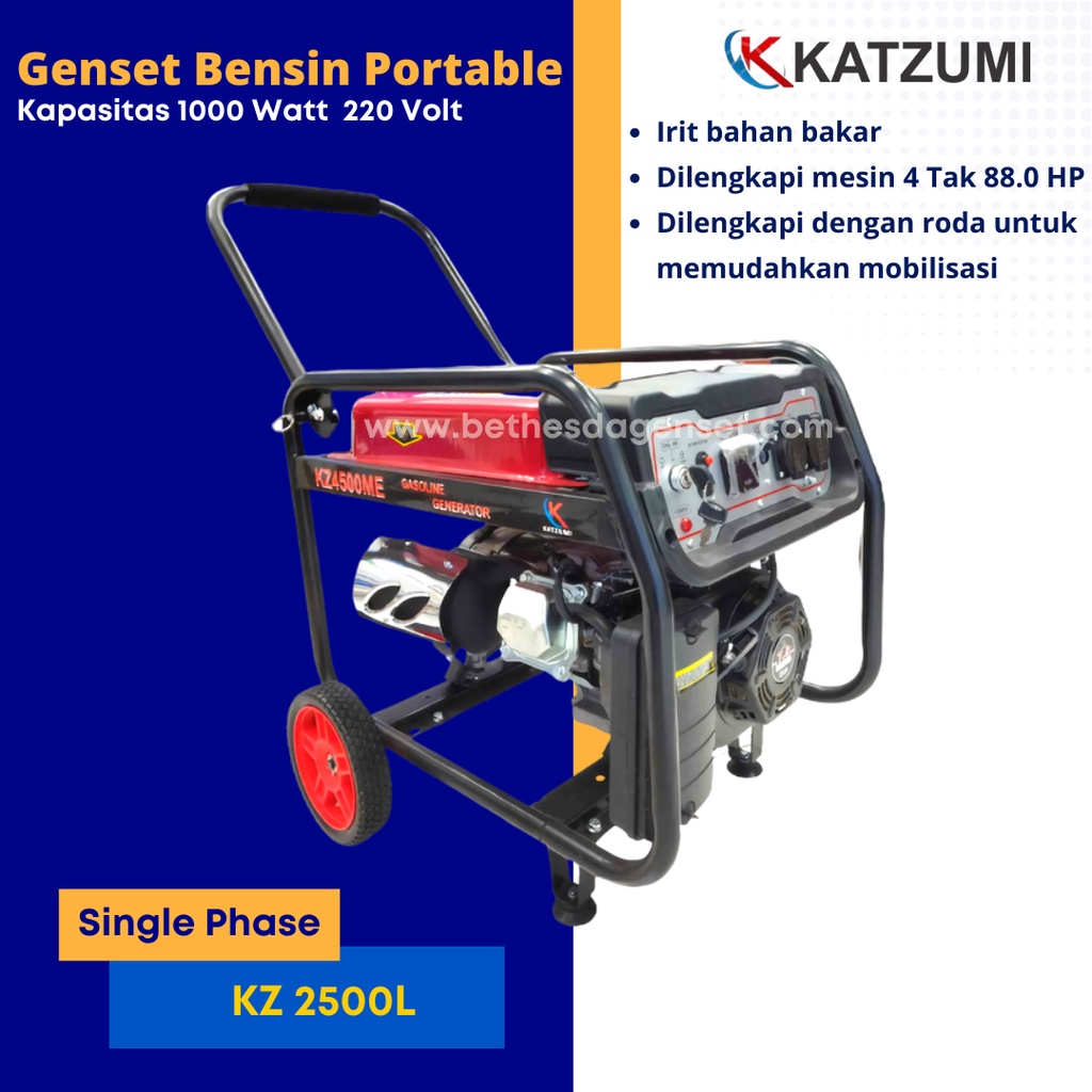 Genset 1000 Watt KZ2500L Katzumi 1000Watt Termurah