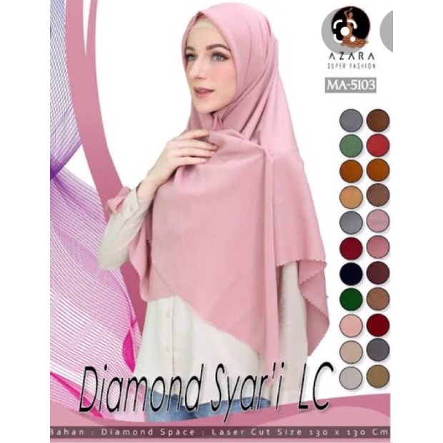 Jilbab Segi Empat Pink Salem Jumbo 130x130/Jilbab PNs/BLUD/PPPK