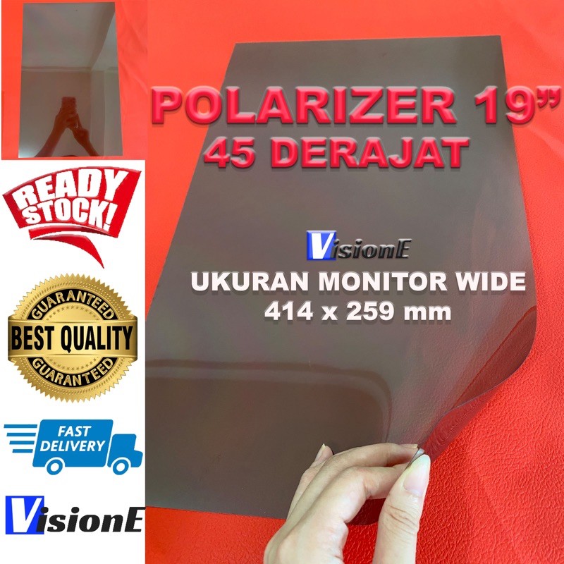 POLARIZER LCD 19 INCH 45 DERAJAT WIDE 414*259 MM