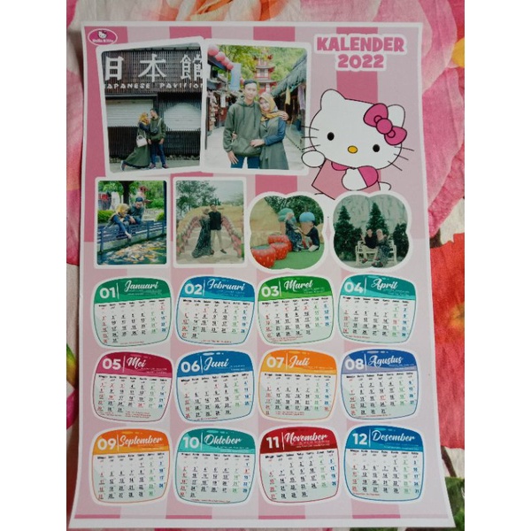 

Kalender custom 2022/kalender karakter ukuran A3/Laminasi Glossy