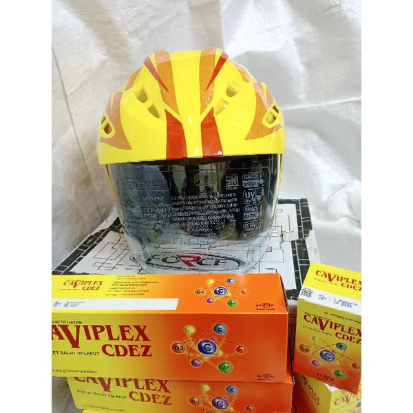 HELM CAVIPLEX CDEZ Standard SNI Paketan Helm Vitamin CDEZ Kesehatan Tubuh Helm Murah Kualitas Jempolan