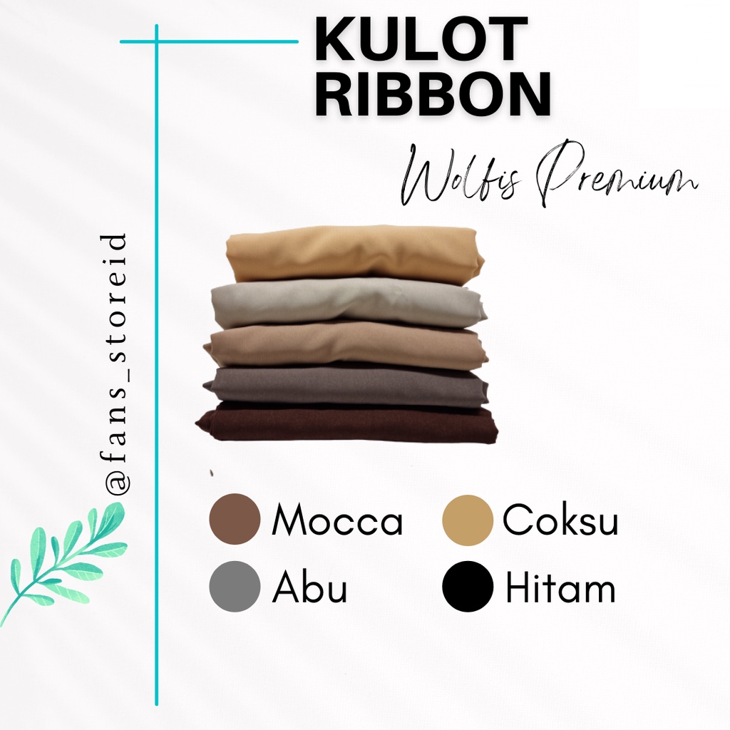 KULOT RIBBON PREMIUM HIGHWAIST KOREAN STYLE