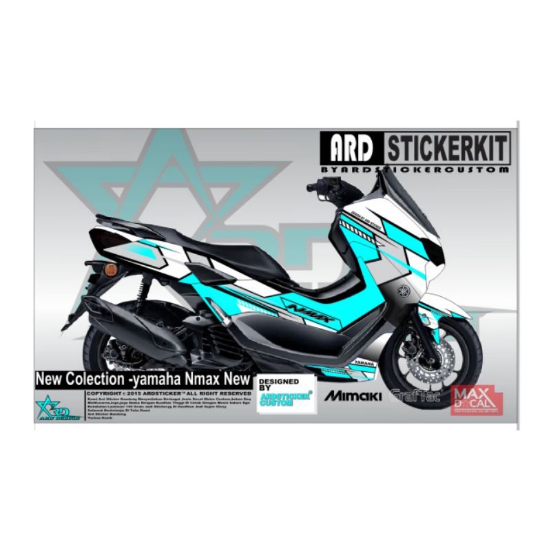 decal new nmax putih